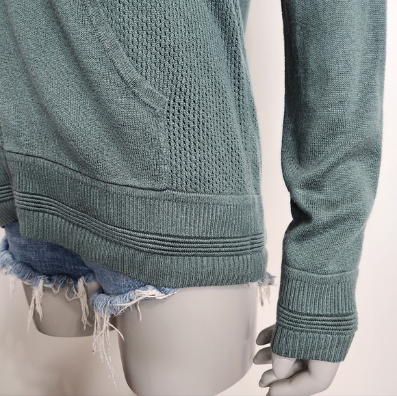 Lululemon Wake Up & Go Zipper Hoodie Sweater In Graphite Green Size L - Picture 12 of 15